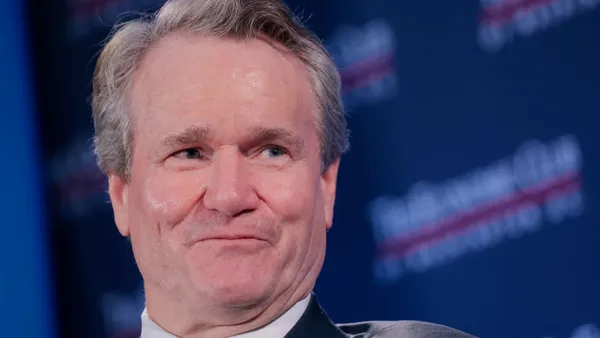 Bank of America CEO Brian Moynihan speaks during an event at the Economic Club