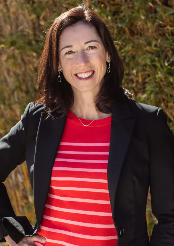 Amy Smith of Toms is pictured in a professional head shot.