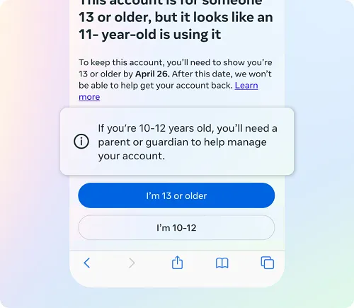 Meta Quest age check
