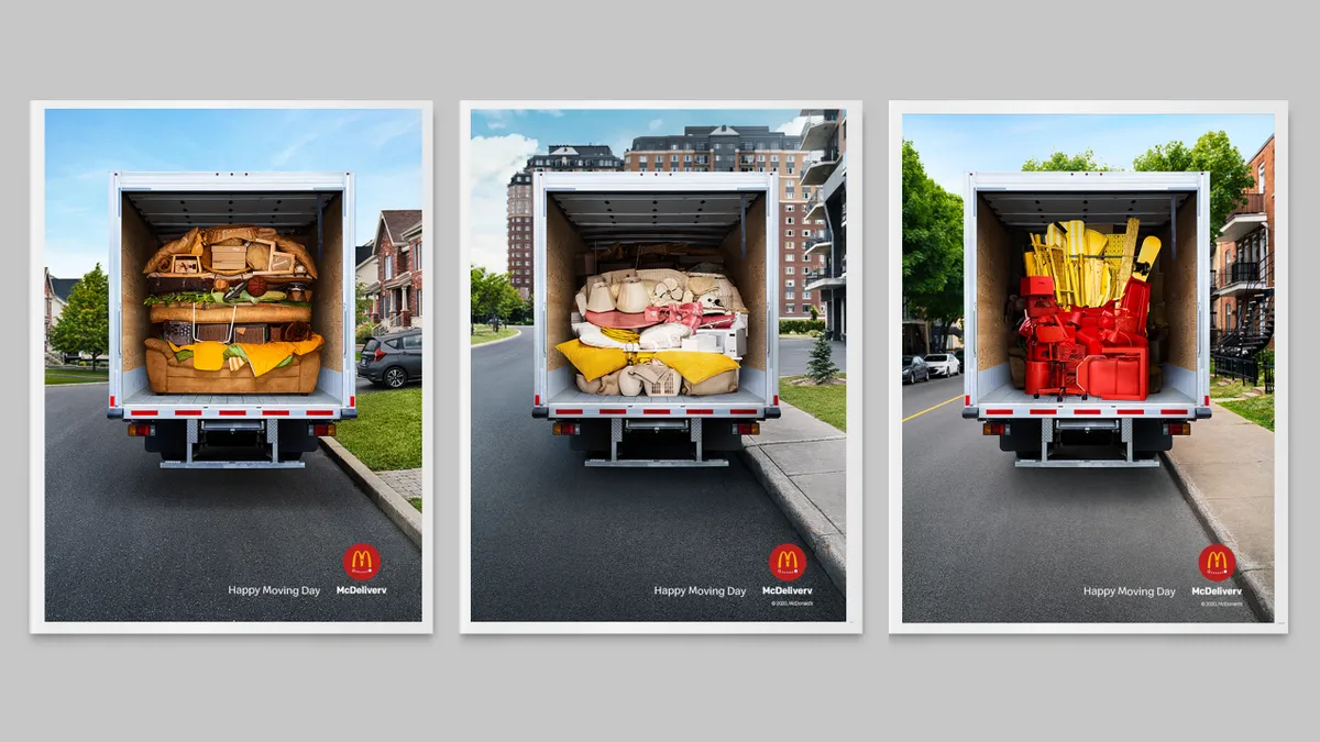 McDonald's forms people's possessions into minimalist food ads