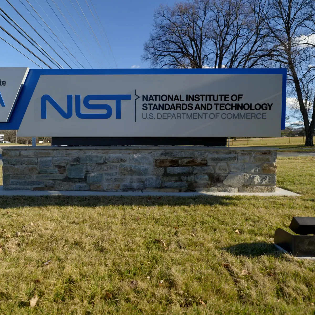 NIST campus sign representing federal AI oversight