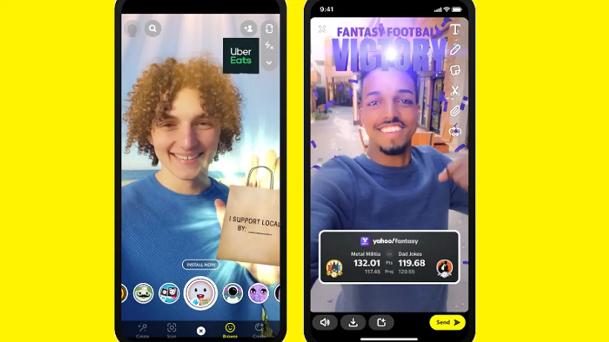 Snapchat app ads