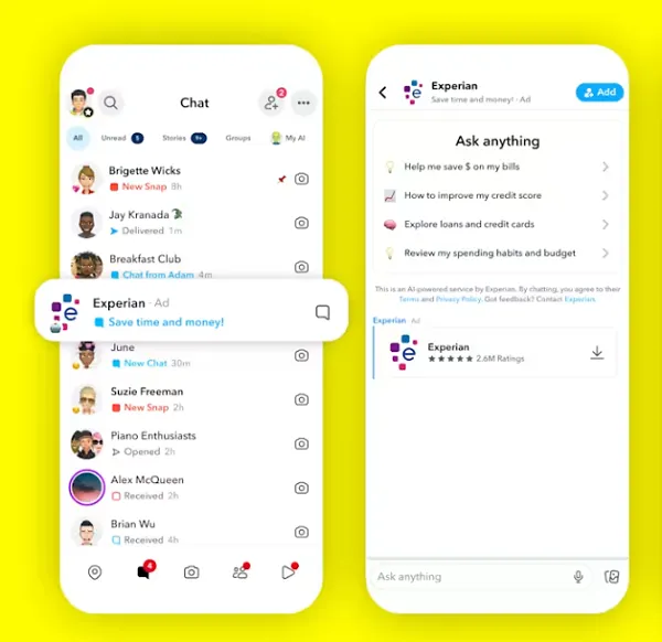 Snapchat AI Sponsored Snaps