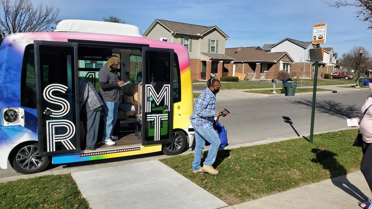 Columbus, Ohio drove residents around the city in autonomous shuttles through the DOT's Smart Cities Challenge.