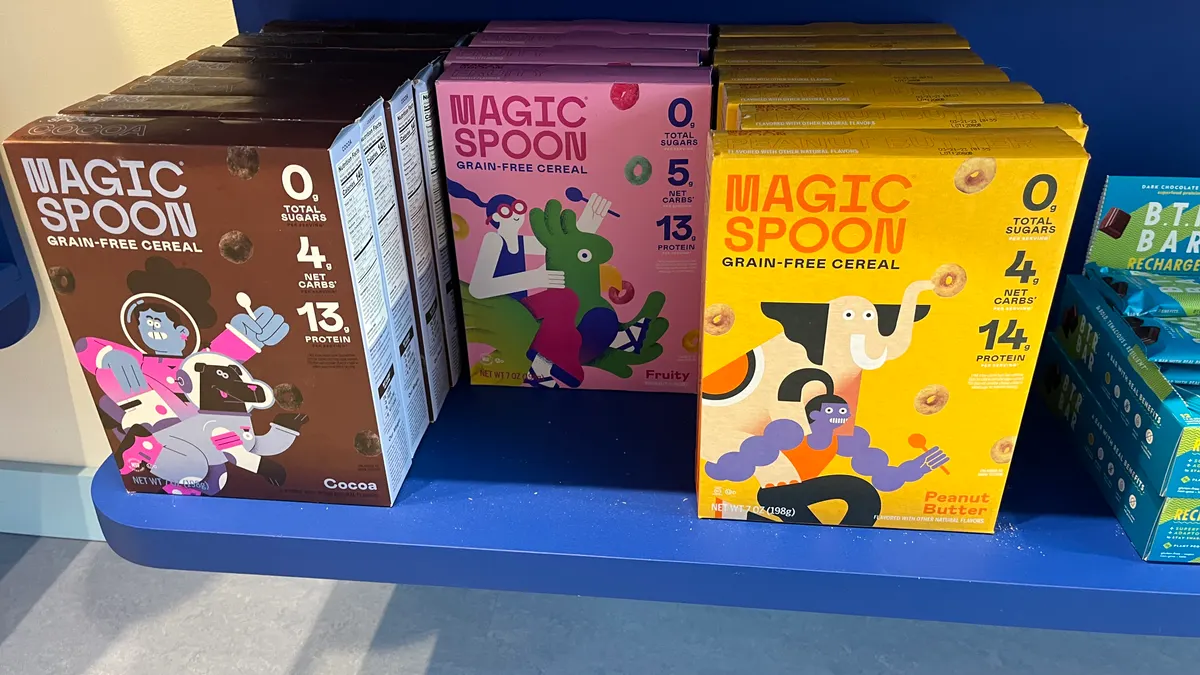 Magic Spoon cereal on display at Pop Up Grocer in Washington, D.C. in May 2022