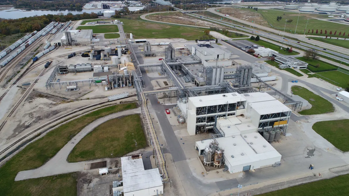 Aerial view of Ineos Styrolution's Channahon site