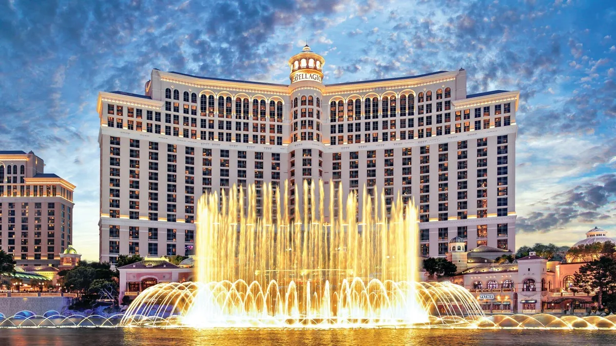 An image of the Bellagio Las Vegas, now part of MGM Collection with Marriott Bonvoy.