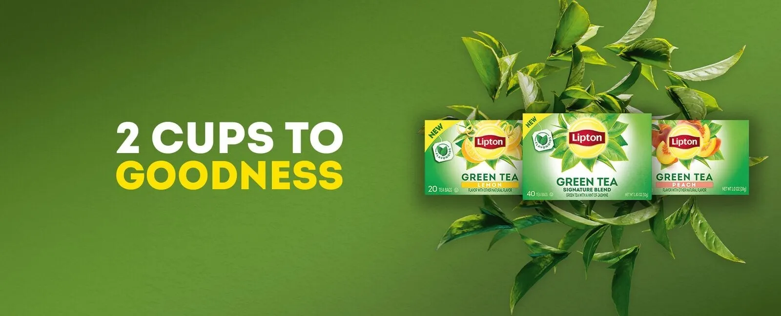 Lipton's new green tea flavors and formulations.
