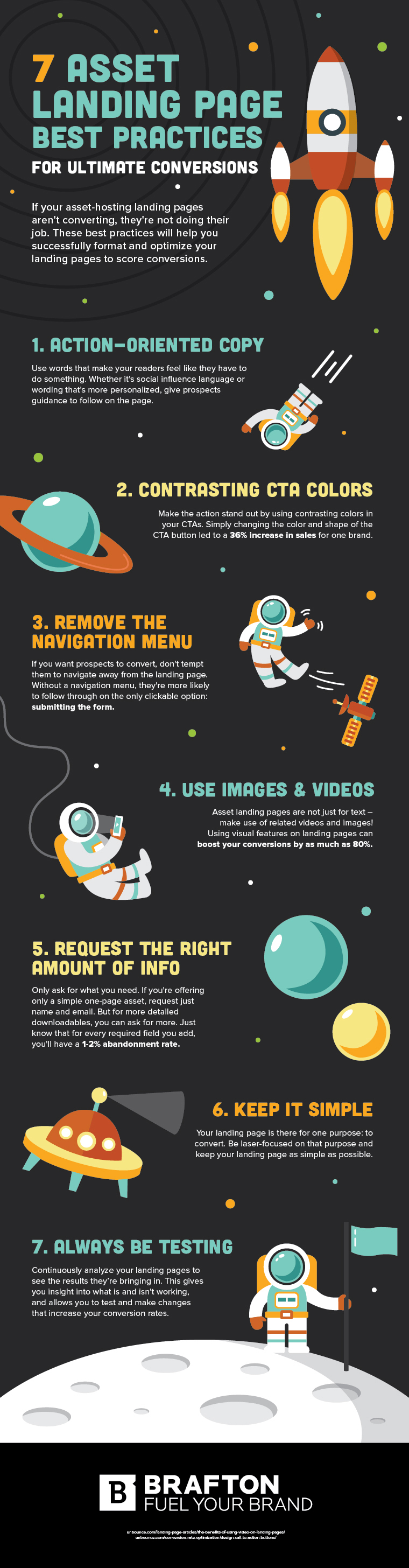 Infographic outlines tips to improve your landing page performance