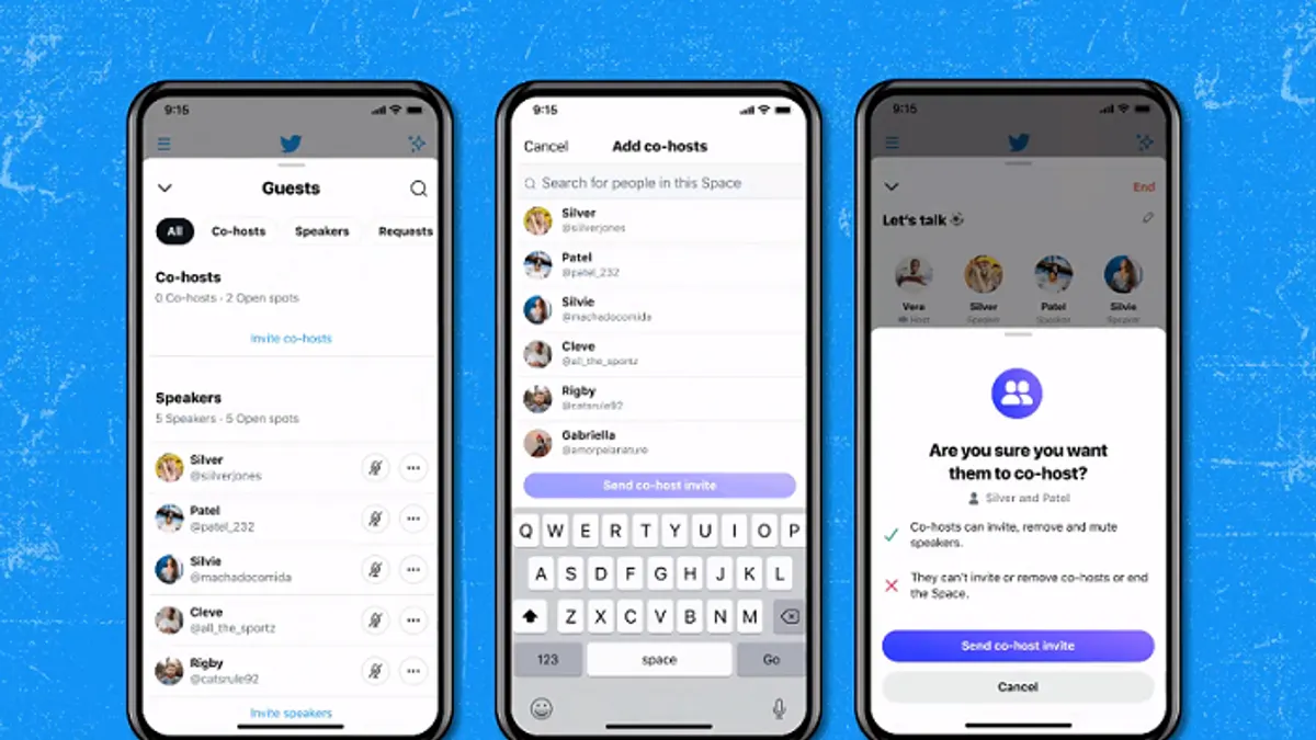 Twitter Spaces co-hosting