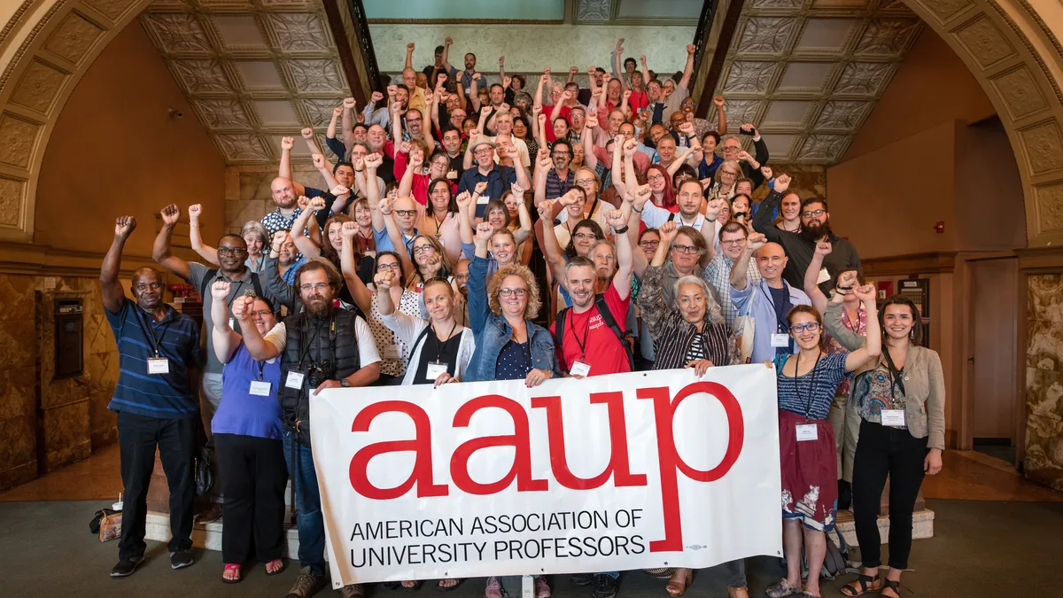 Attendees at the American Association of University Professors's 2019 Summer Institute