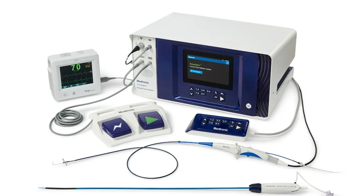 An image of Medtronics PulseSelect pulsed field ablation system