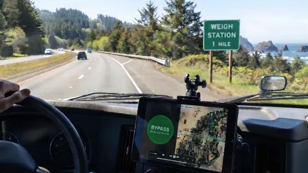 Oregon PrePass driver view