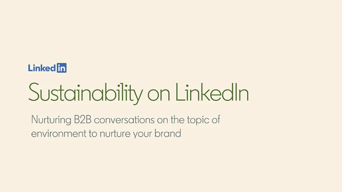 LinkedIn sustainability trends