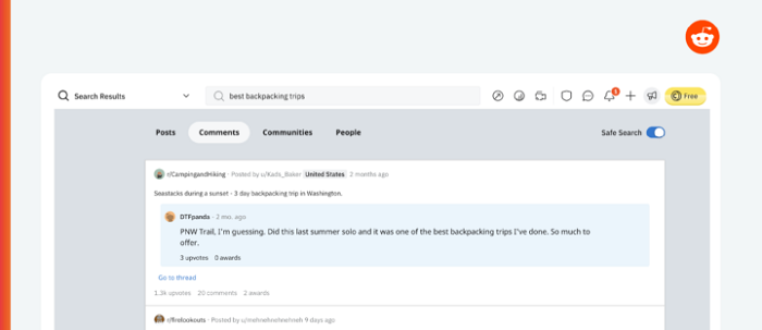 Reddit Search update