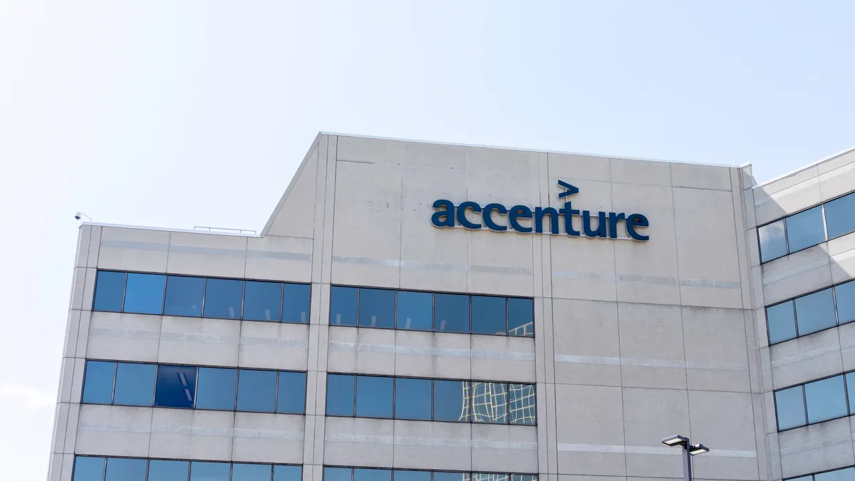 Accenture building in Mississauga, Ontario on July 14, 2019.