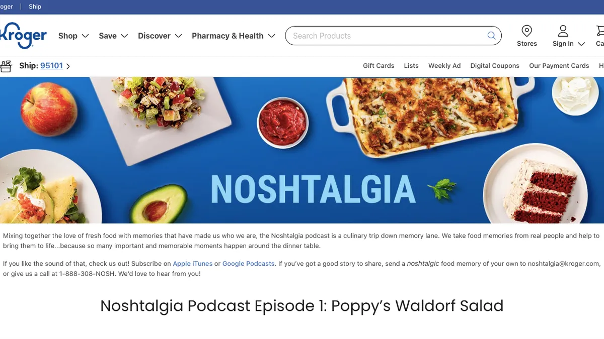 Kroger launches podcast