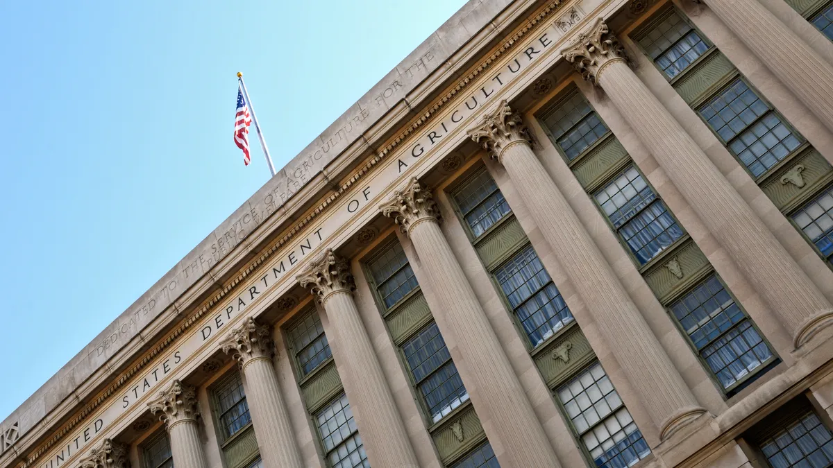 The Department of Agriculture (USDA) building in Washington DC.