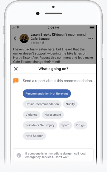 How to report false Page tags