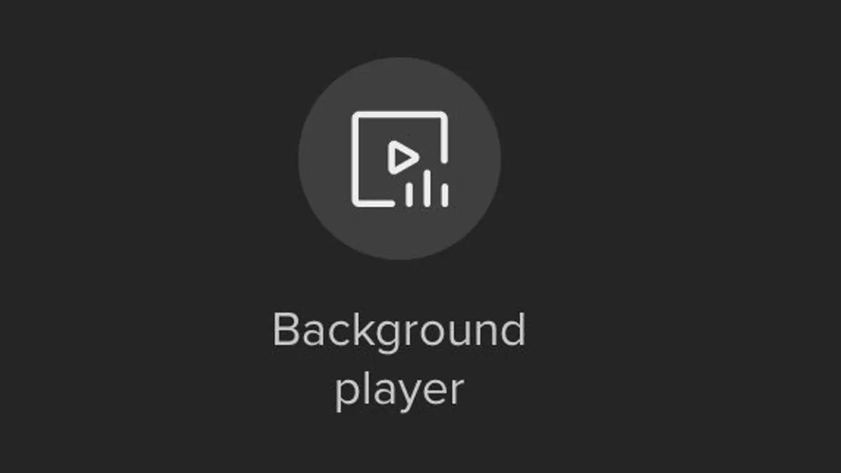 TikTok background player