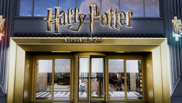 A rendering of the entrance of Harry Potter in Chicago