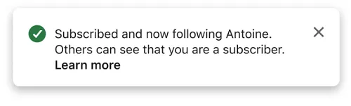 LinkedIn newsletter update