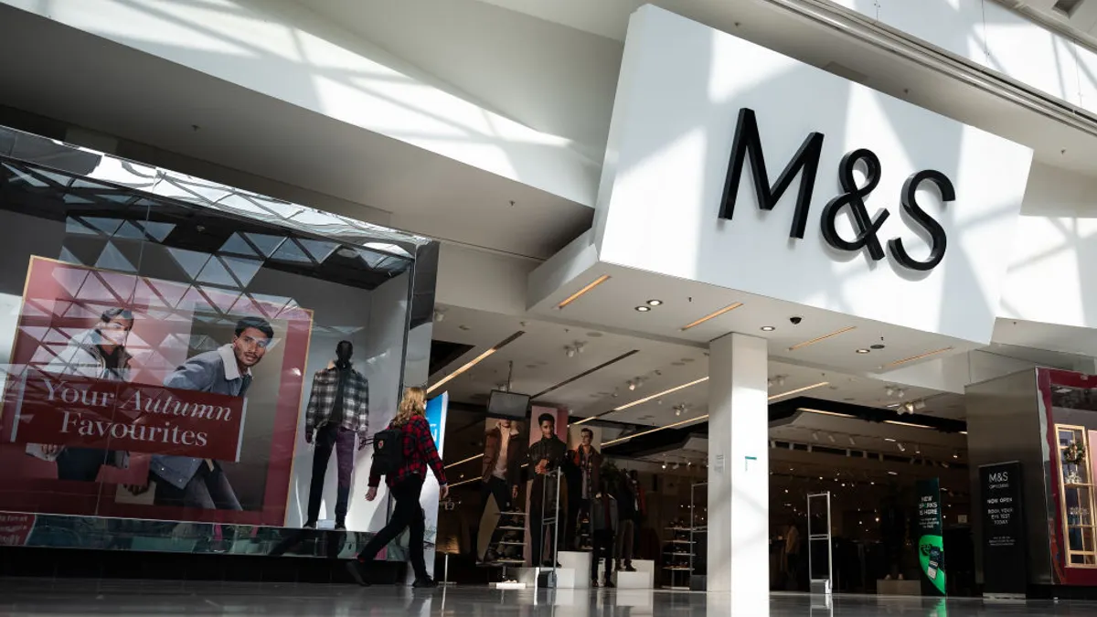 A general view of the exterior of the branch of retailer Marks and Spencer at Westfield White City on October 20, 2020 in London, England. Marks & Spencer said customer data was accessed in an April 2025 cyberattack.