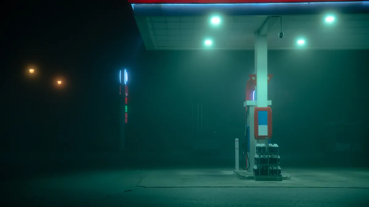 gas station