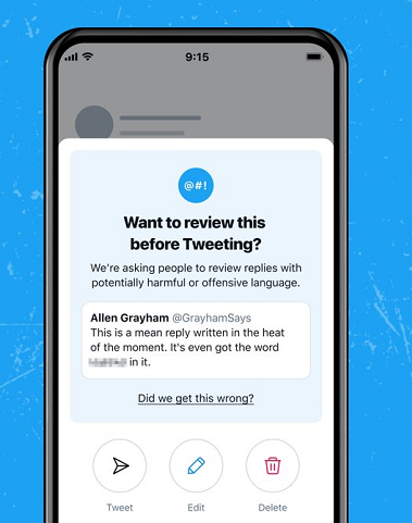 Twitter offensive tweet check