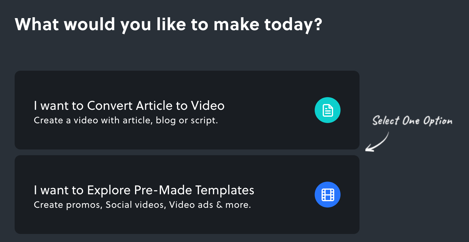 Invideo options