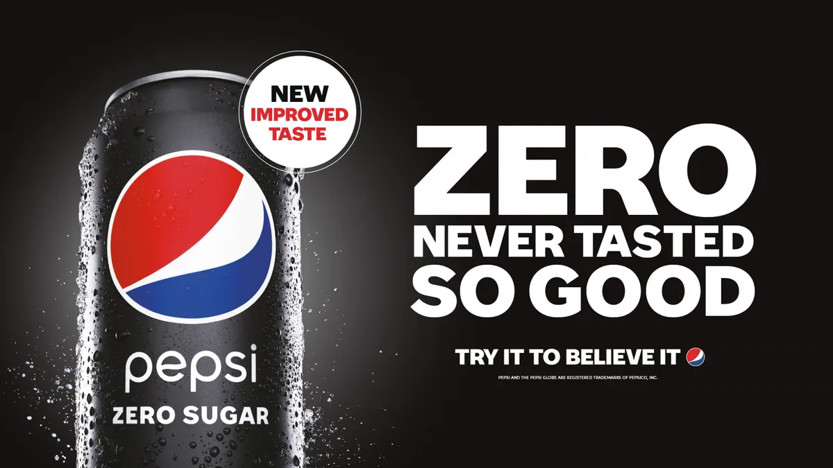 PepsiCo, no sugar, soda