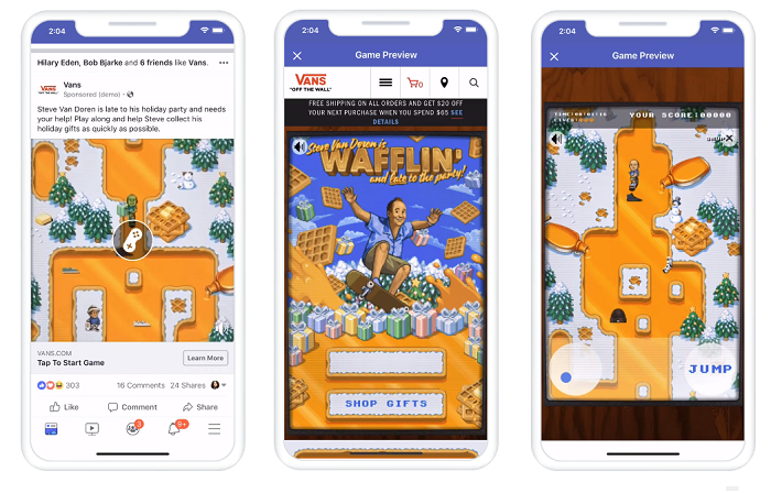 Facebook game ads