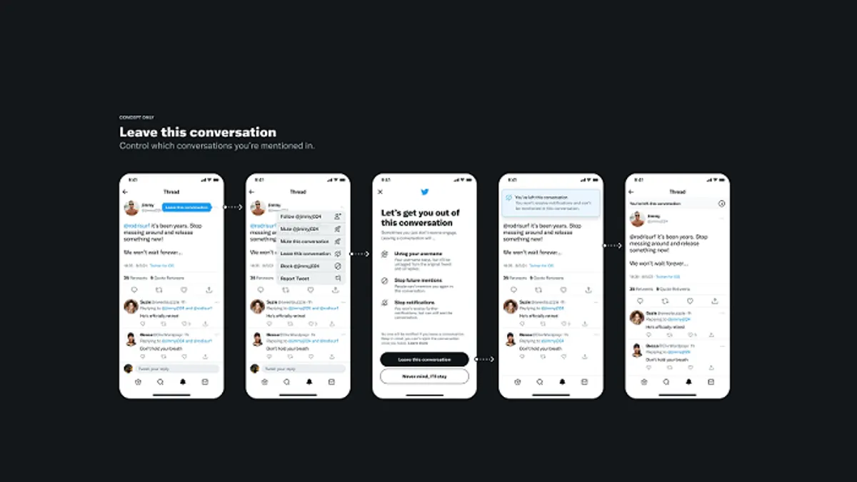 Twitter Leave Conversation