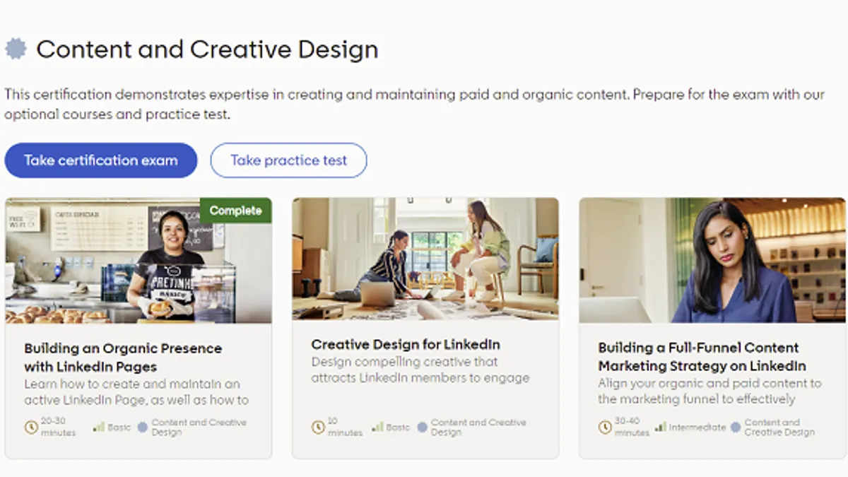 LinkedIn content course