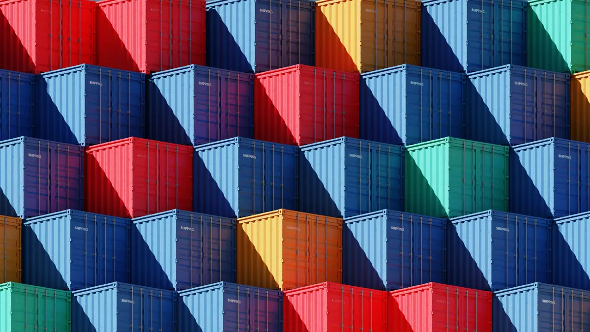 3D illustration Background for advertising and wallpaper in investment and storage cargo scene.