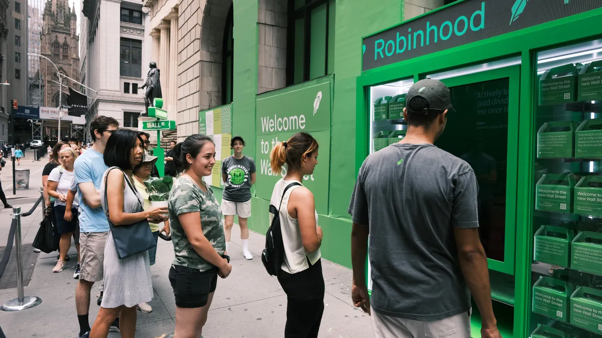 Stock Trading Platform Robinhood Goes Public On The New York Stock Exchange