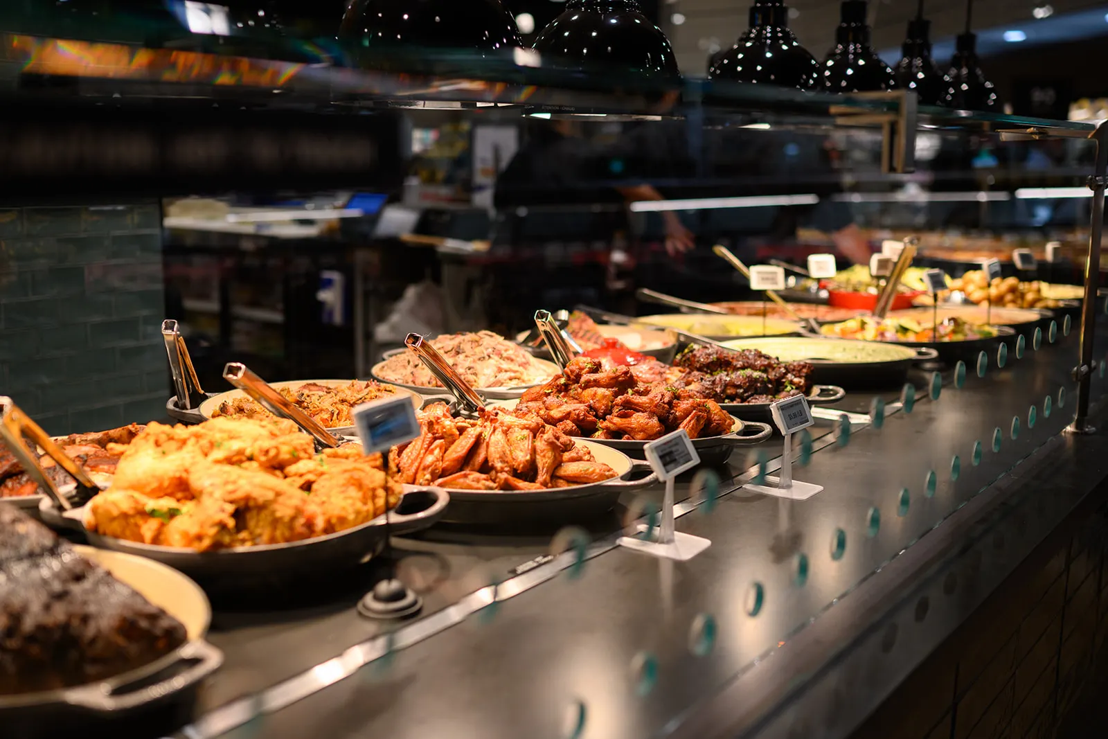 BBQ food bar at a Fresh Market store