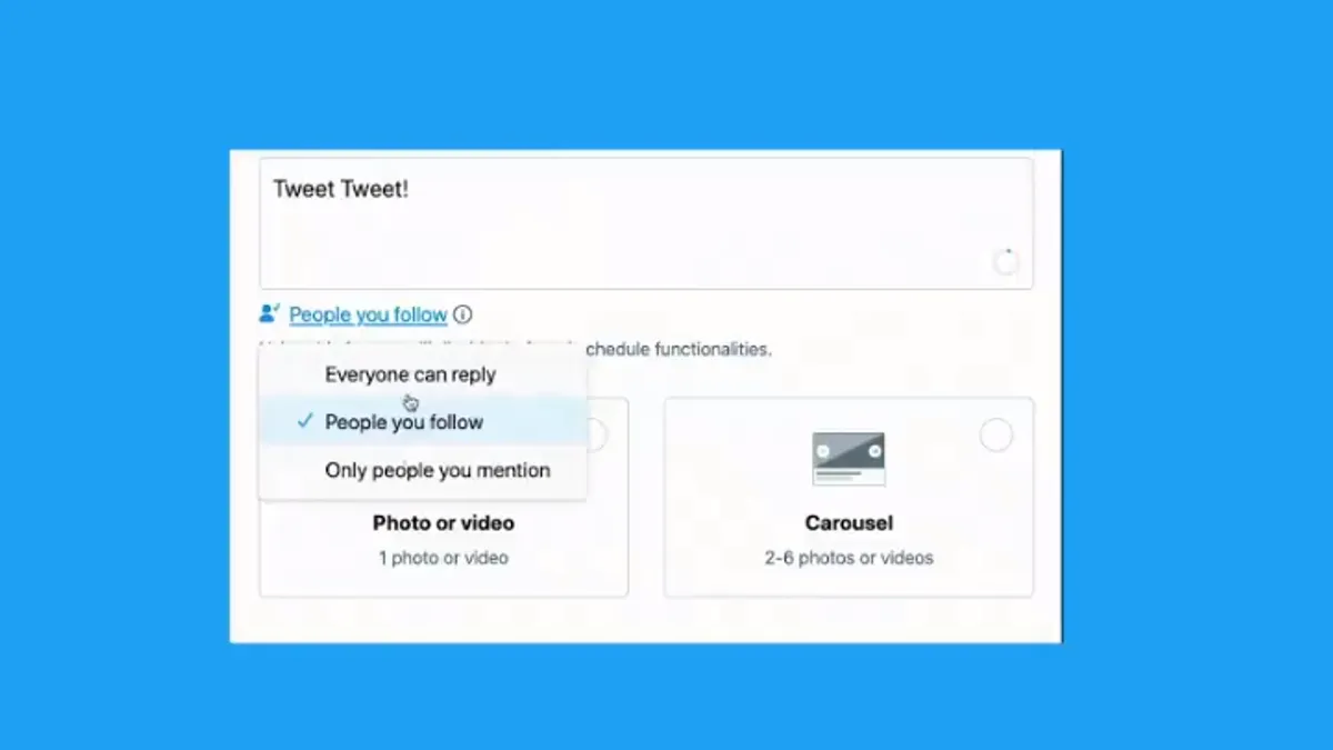 Twitter conversation controls
