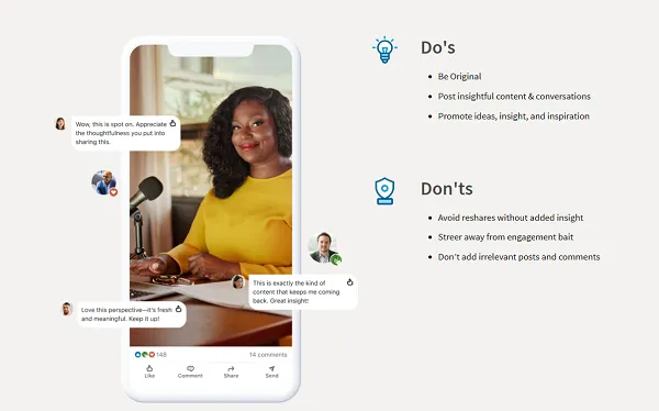 LinkedIn Shares Notes on Posting Do’s and Don’ts