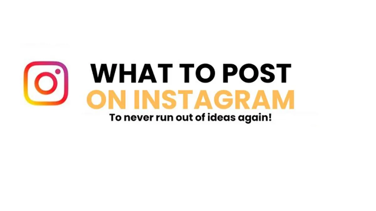 Instagram post ideas infographic