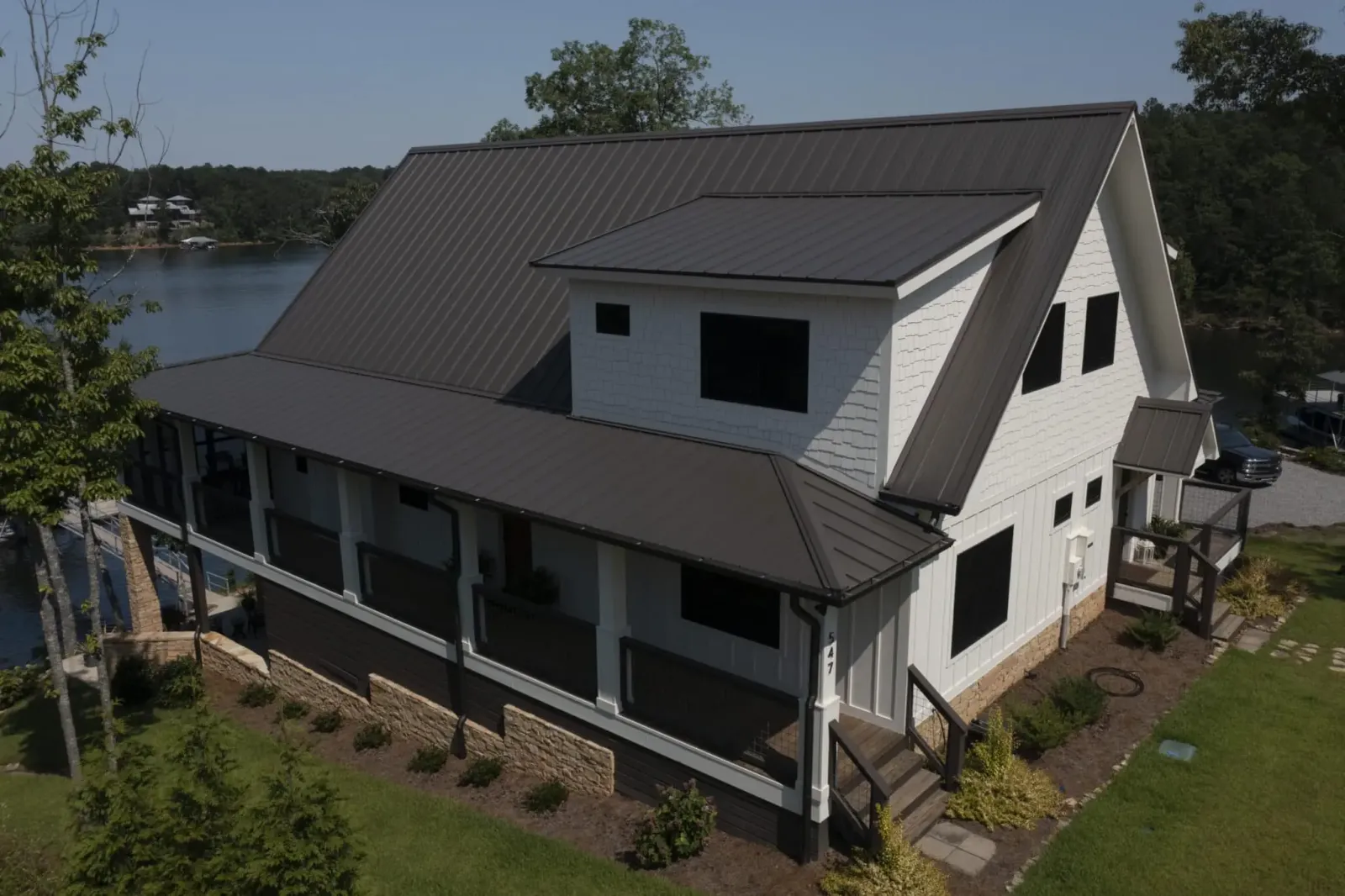 A home with steel siding.