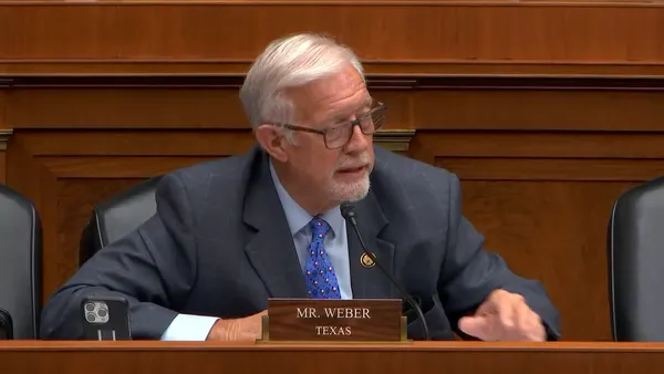 Rep. Randy Weber speaks at a Subcommittee on Commerce, Manufacturing, and Trade hearing on July 22, 2026, in Washington, D.C.