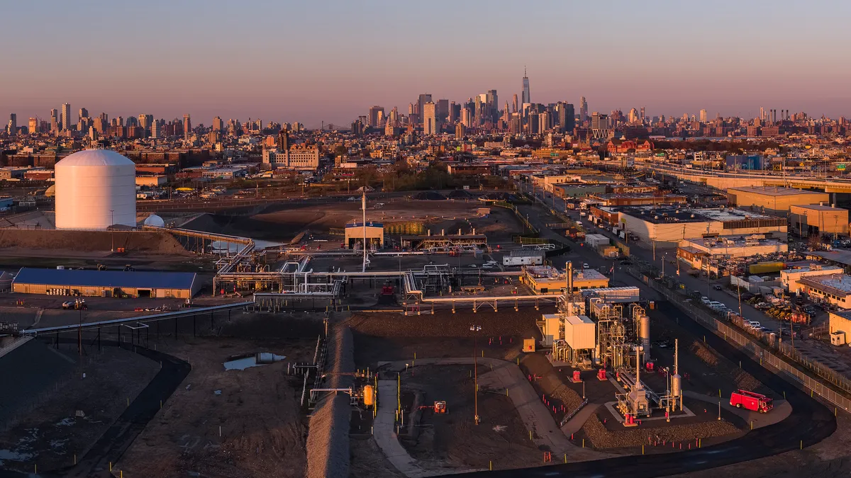 Industrial zone in East Williamsburg, Brooklyn, New York.