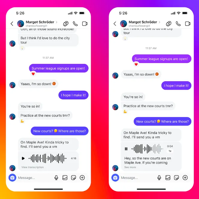 تحديث Instagram DM