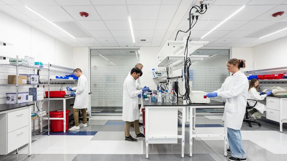 Scientists working in a lab.