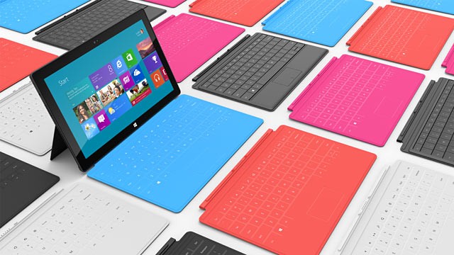 Surface tablets with alternate keyboards