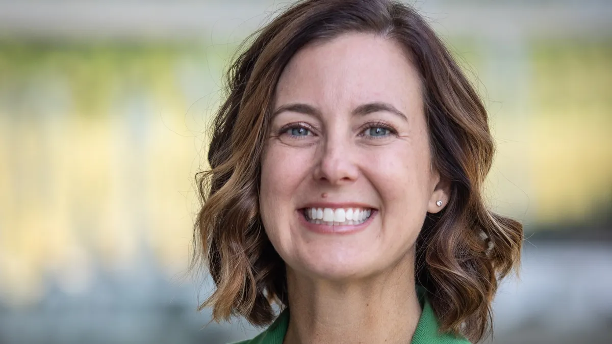 A portrait photograph of Anne Fischer, Wingstop's new Chief Growth Officer.