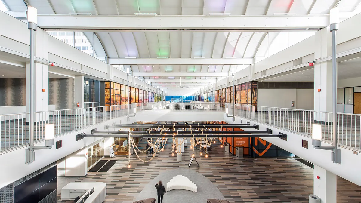 An inside view of Nova Place, a multi-million dollar redevelopment of the Allegheny Center, in Pittsburgh.