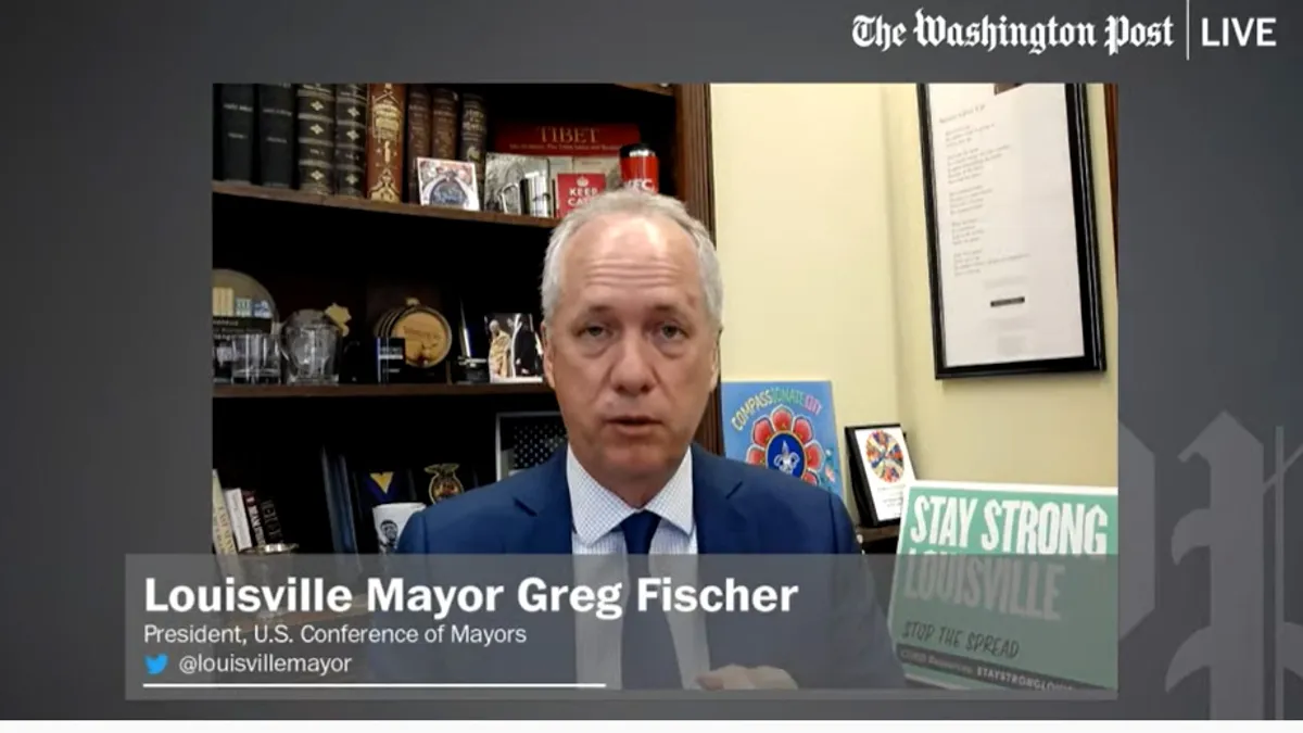 Louisville, KY Mayor Greg Fischer at Washington Post Live event