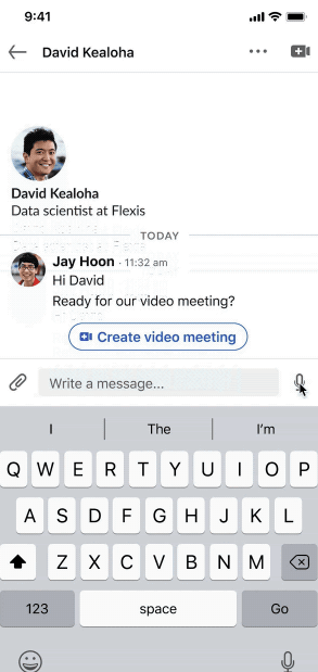 LinkedIn video chat